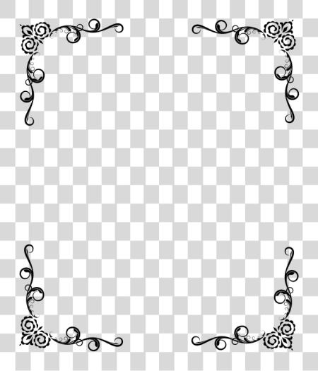 下载 Victorian Deco 框架 Border Deco Corner Victorian Border 框架 PNG file