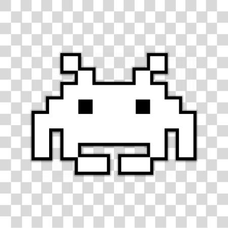 Download 600 X 600 6 Space Invaders Alien Sprites PNG file