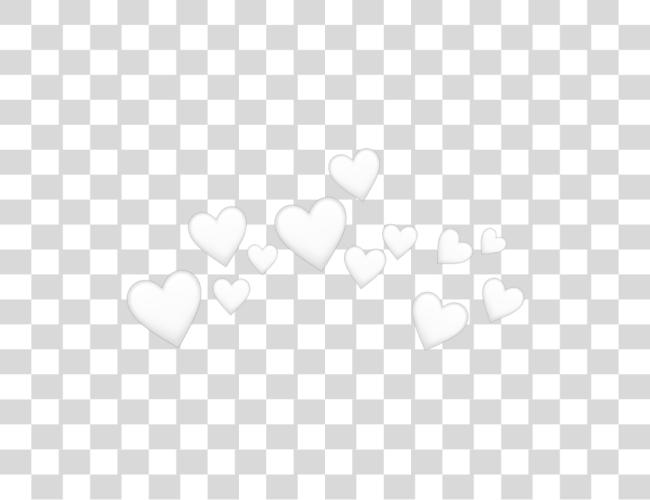 Download The Newest Heartshaped Box Stickers On Picsart White Heart Emoji Crown Clip Art