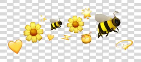 Download Bee With Crown Emoji Bee With Crown Emoji Bee PNG file