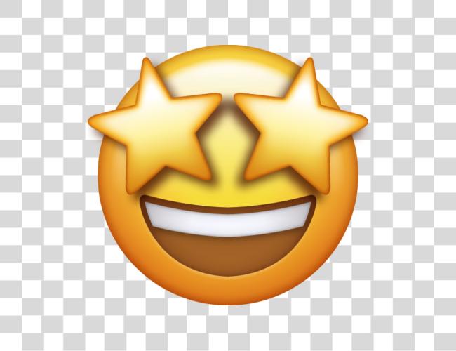 Download Star Eyes Emoji Iphone Clip Art