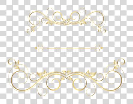 Download Gold Ornaments Decorative Ornament Line Gold PNG file