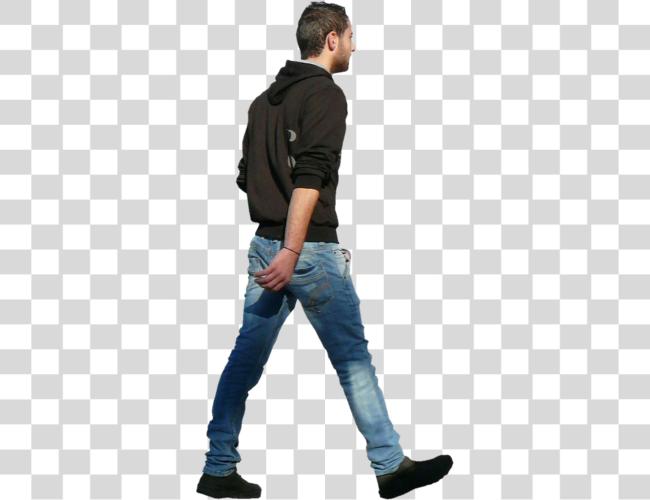 Download Man Sticker Cut Out People Walking Clip Art