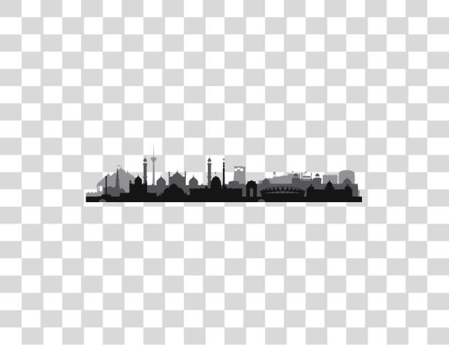 Download India Skyline India Skyline Silhouette Clip Art