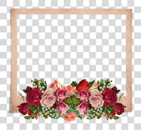 Download Frame Karangan Bunga PNG file