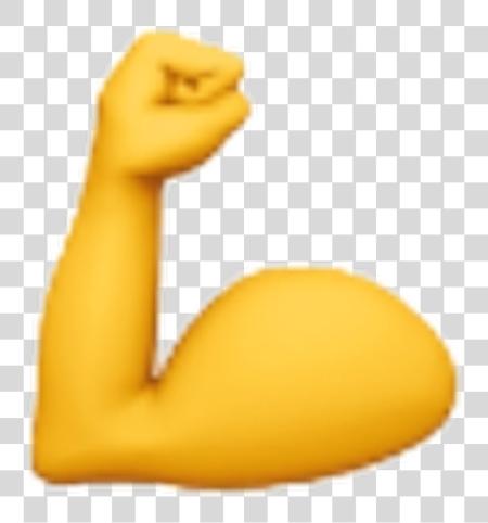 Download emoji emojis yellow hand power muscle ios iphone Emoji PNG file