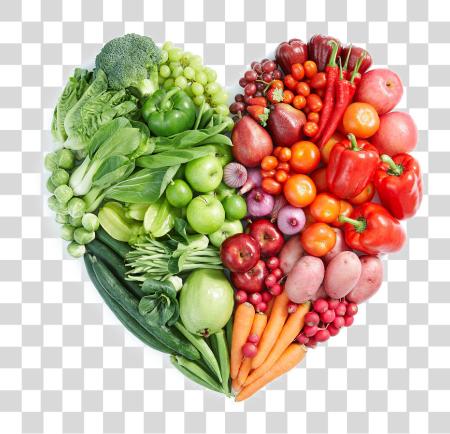 下载 Vegan 食品 Image 健康的 Foods Heart 形狀 PNG file