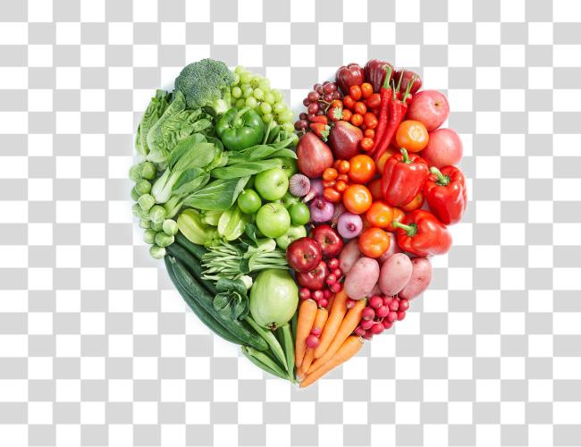 Download Vegan Food Image Healthy Foods Heart Shape Clip Art