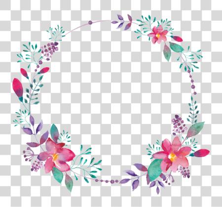 Download Flower Flowers Circle Flowerframe Flowercircle Wreth Circulos Con Flores PNG file