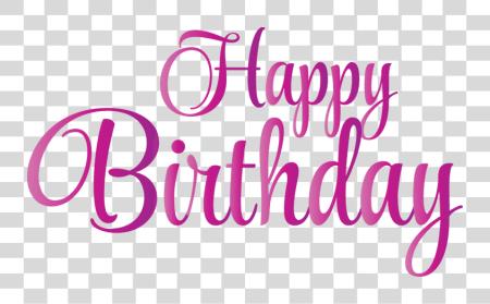 Download 2017 Happy Birthday 32kb Happy Birthday Pink PNG file