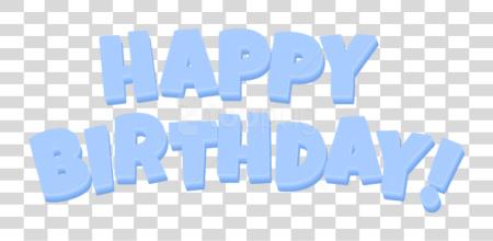 Download Happy Birthday Blue Text Happy Birthday Blue PNG file