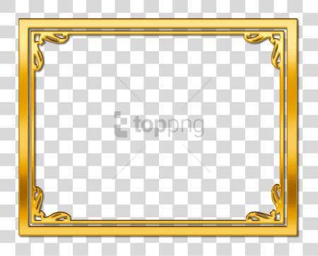 Download Gold Border With Gold Frame PNG file