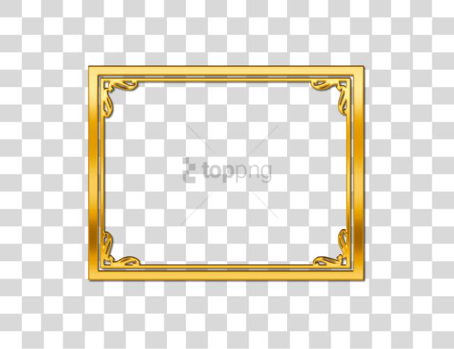 Download oro Border con oro marco Clip arte