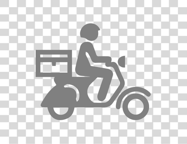 Download Rider Delivery Delivery Bike Icon Clip Art