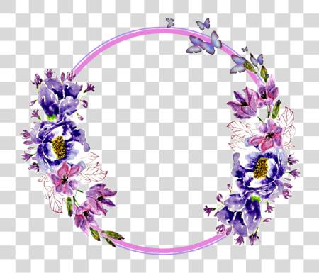 Download flor Circle Flowers In Circle PNG file