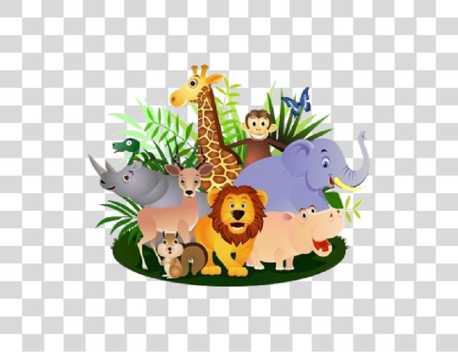 Download 28 Collection Of Wild Animals Animal Group Cartoon Clip Art