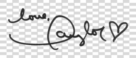 下载 Taylor Swift Signature PNG file