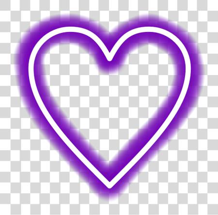 Download Neon morado corazón Neon morado corazón PNG file