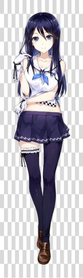 下载 繪畫 Classes 动漫 Girl 动漫 Girl Navy 头发 PNG file