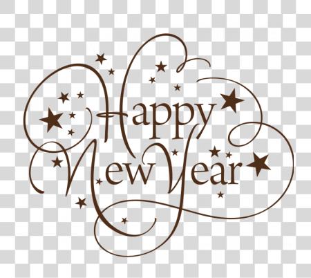 Download Happy New Year Happy New Year Text PNG file