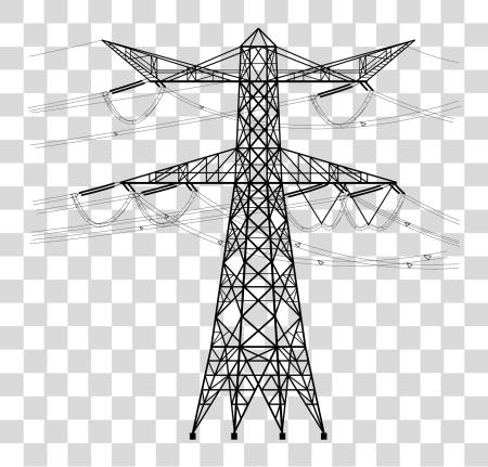 Download High Voltage Transmission Tower Image High Voltage Electric Pole PNG file