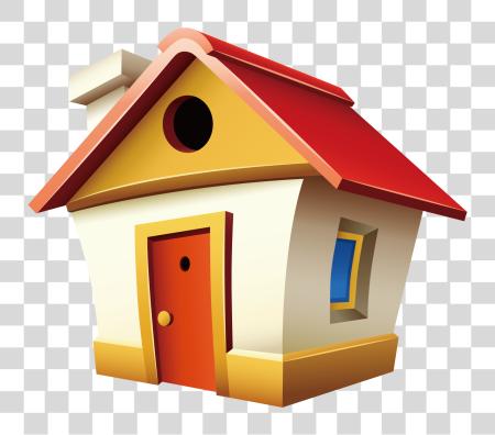 Download Cute House House Cartoon PNG file