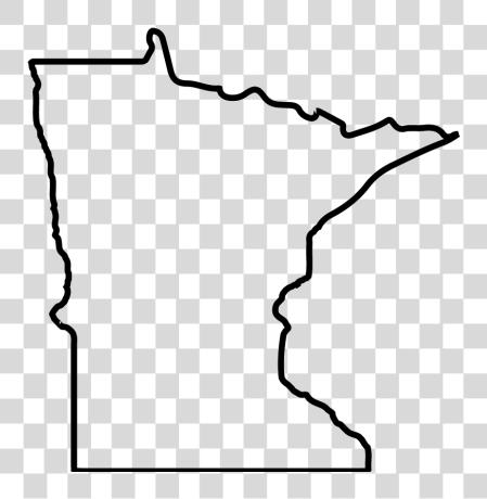 Download Minnesota Outline Black Outline Of Minnesota PNG file