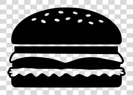 Download Cheeseburger Icon Hamburger Silhouette PNG file