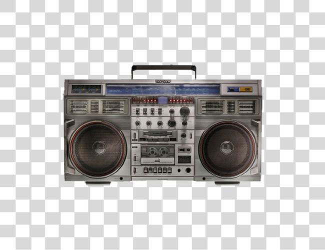 下载 Boombox 的 立体声 Radio Old 学校 Boombox Clip 艺术