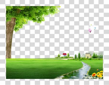 Download Nature Spring Photography Floor Field Landscape Cartoon Outdoor PNG file