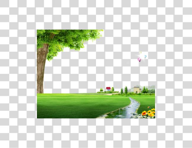 Download Nature Spring Photography Floor Field Landscape Cartoon Outdoor Clip Art