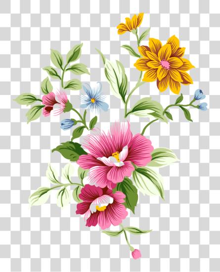 Download Floral Flowers Nouveau Flower PNG file