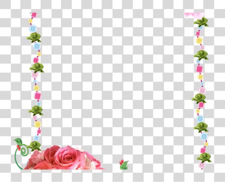 下载 Rose Border In Best 花 Rose Frames 設計 PNG file