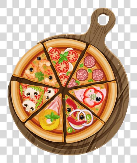 Download Pizza Slices Pizza Poster PNG file