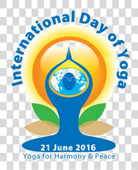 Download Globe With Meditation Yoga Logo Design Image International Yoga Day 2018 Theme PNG file