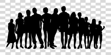 Download Extended Family Child Big Family Silhouette PNG file