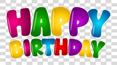 Download Happy Birthday Colorful Text Happy Birthday Text PNG file