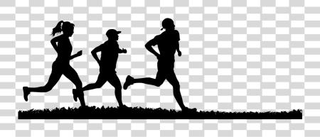 Download People corriendo familia corriendo silueta PNG file