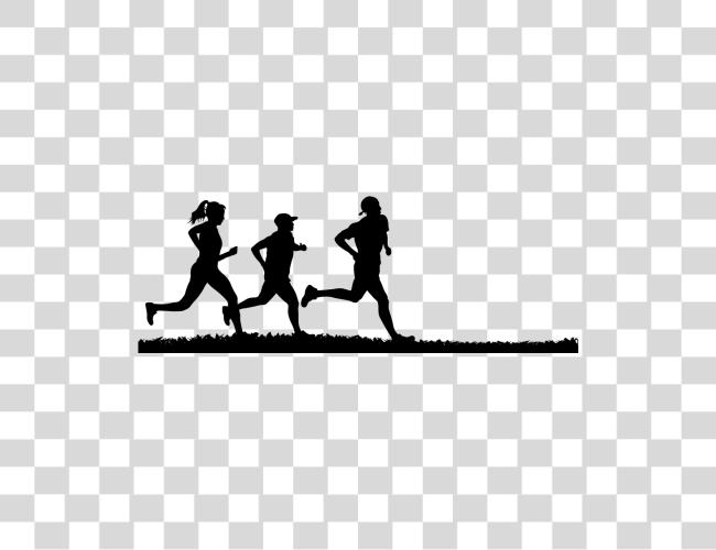 Download People Running Family Running Silhouette Clip Art