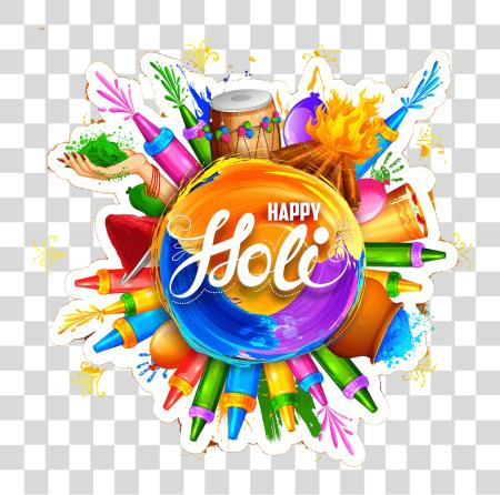 Download Happy Holi Pics Vector Ink Splash PNG file