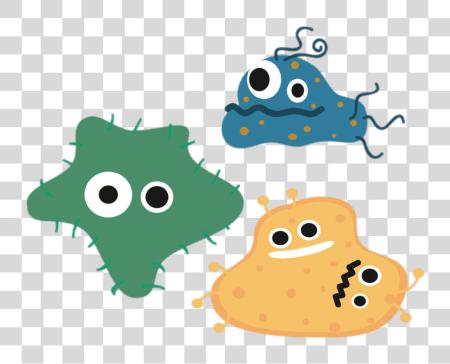 Download Different Bacteria Cartoon Bacteria PNG file