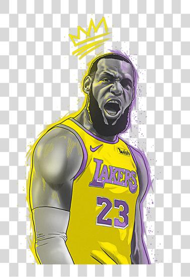 Download Nba Mvp ilustración Lebron James Illustrations PNG file