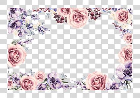 Download 1024 x 683 23 colorido floral Border diseño PNG file