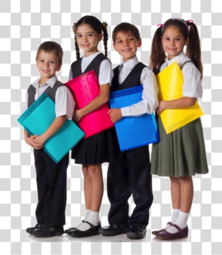 Download Children Student Photo Children In School Uniforms PNG file