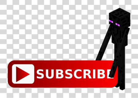 Download Custom Minecraft Subscribe Button Used For Overlay Subscribe Button For Youtube Channel PNG file