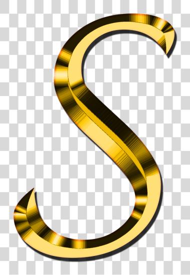 Download S Letter Resolution Gold Letter S PNG file