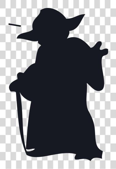 下载 Yoda Svg Master Outline 星 Wars Yoda Silhouette PNG file