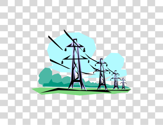 Download Openclipart Electrocution Electric Power Electricity Transmission Lines Clip Art