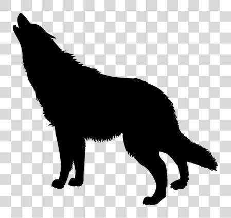 Download Wolf perro silueta PNG file