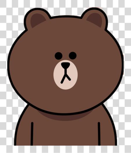 Download Line Friends Line Bear PNG file